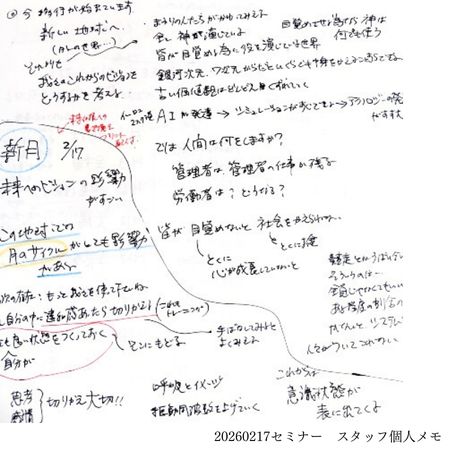 新月におすすめ「未来へのビジョンを書き換える」 移行は始まっている。 目覚めさせるためなら神は何でも使うことを知る 古い価値観はどんどん崩れていく 新しい地球へ。それは外の世界 それよりも我々が今するべきことは… AIが発達 →シミュレーションがすぐできる →テクノロジーの発展が進む 人間の役目とは… 競争のシステムを変えていかないと人々は付いてこれない 特に心が成長していないと社会は変えられない スタッフによるセミナーメモ 意識への気づきを深める実践講座【覚醒セミナー】多次元的な真の自己を知る　in大阪府枚方市くずは